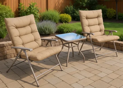 Jarvis 2 seater outdoor patio set (2 chairs and table)
